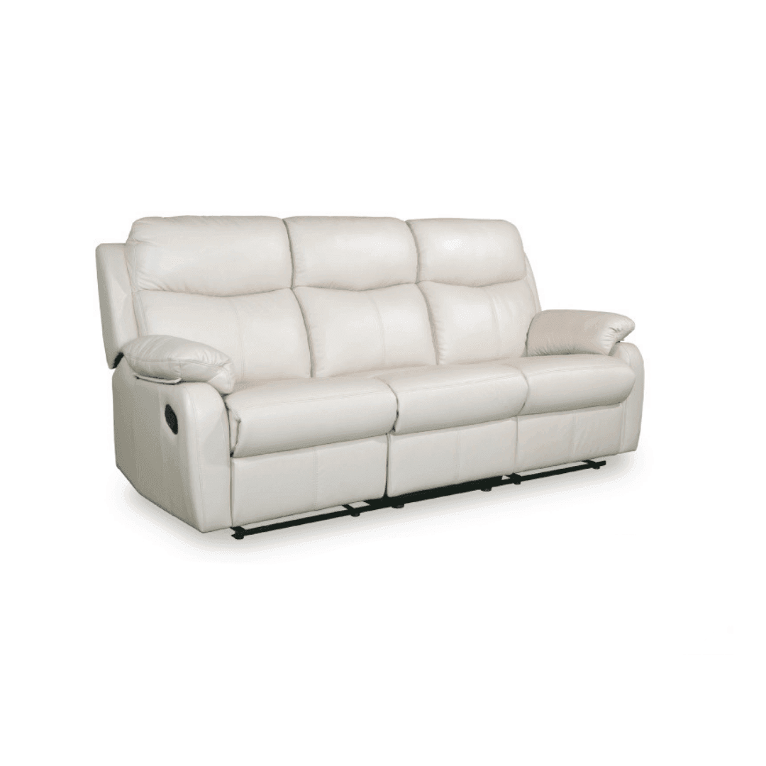Stellan Genuine Leather Manual Recliner Sofa