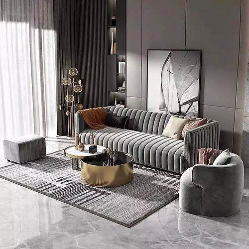 Sylvan Velvet Fabric Sofa