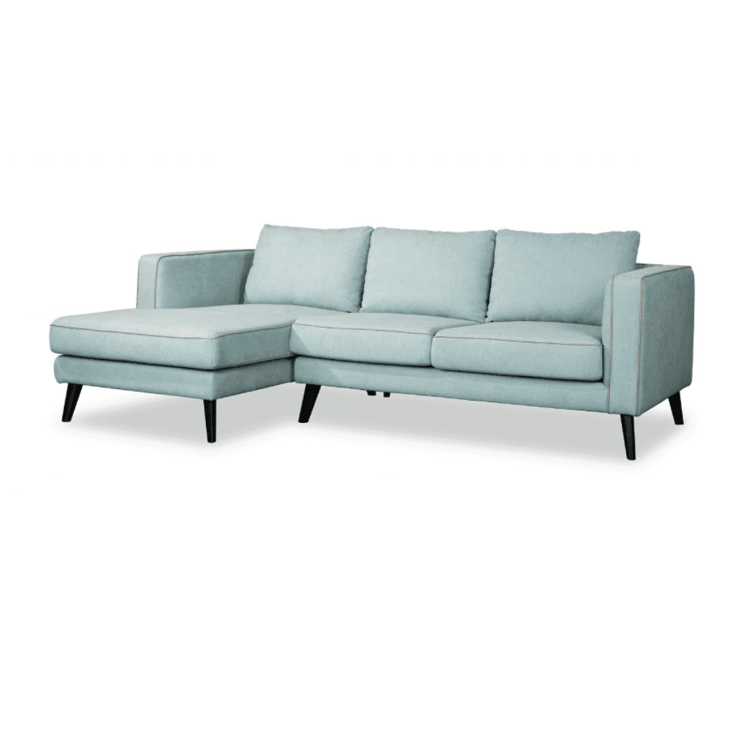 Tadashi Fabric L-Shaped Sofa (Water Repellent & Pet Friendly)