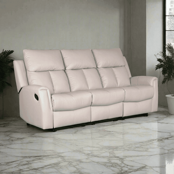 Tessa Genuine Leather Recliner Sofa