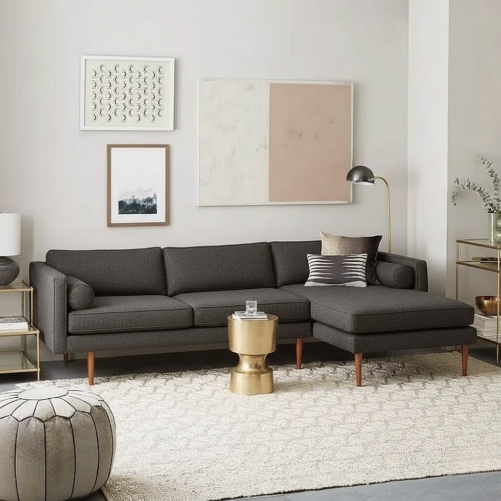 Ulysses Fabric L-Shaped Sofa (Pet Friendly)