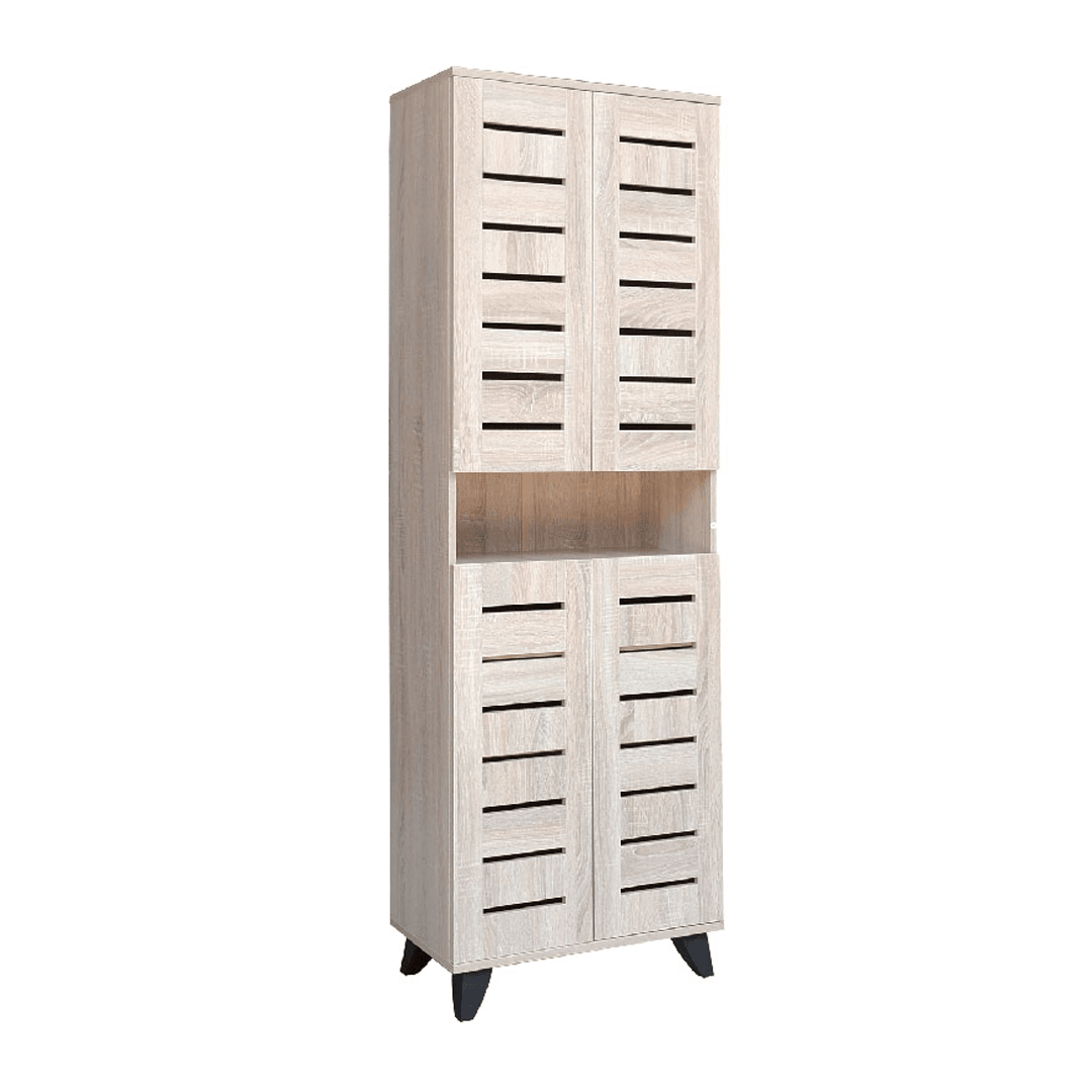 Megafurniture | Warrick Tall Wooden Shoe Cabinet (60cm) | Shoe Cabinet