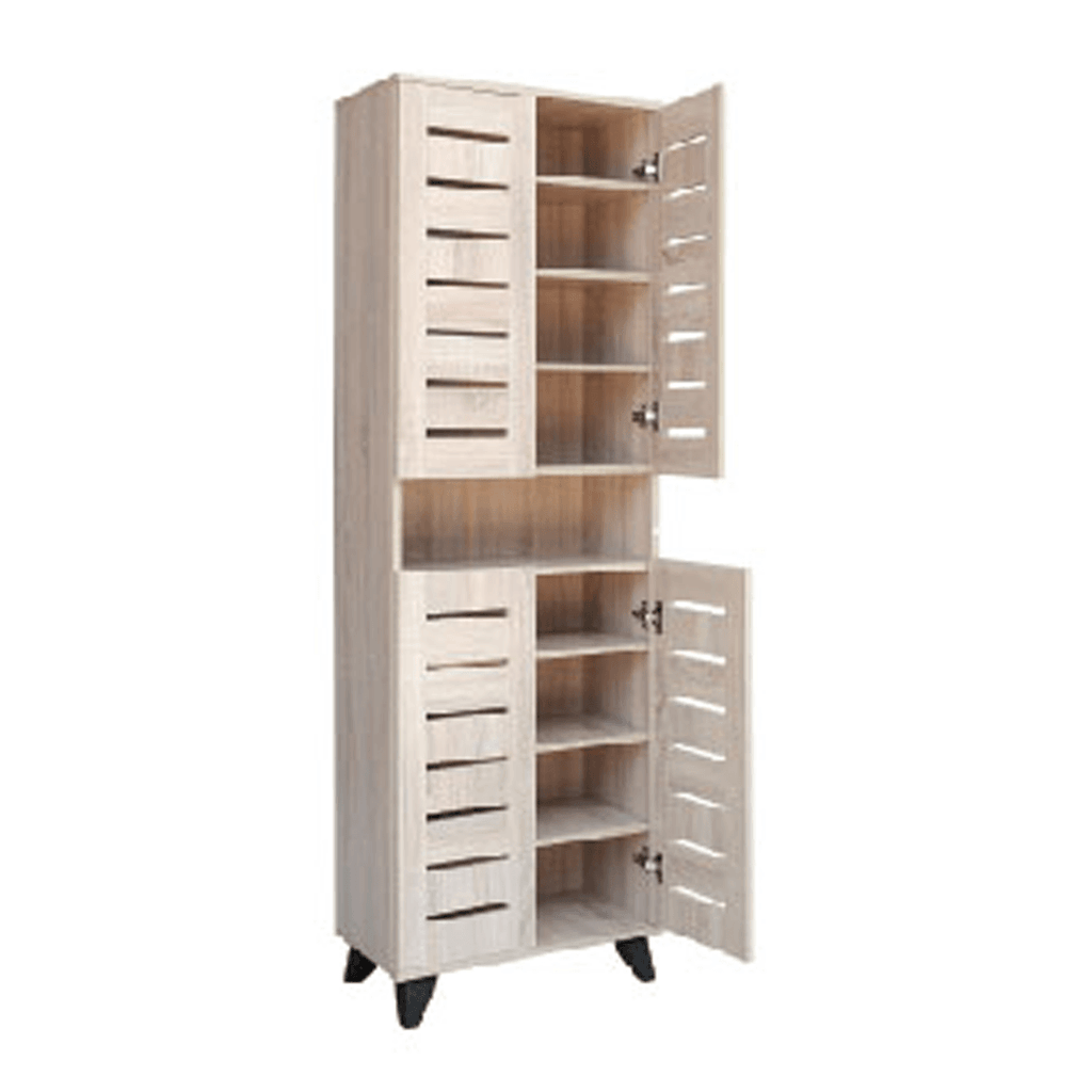 Megafurniture | Warrick Tall Wooden Shoe Cabinet (60cm) | Shoe Cabinet
