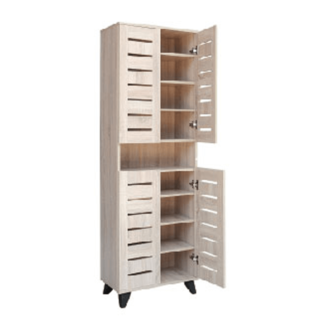 Megafurniture | Warrick Tall Wooden Shoe Cabinet (60cm) | Shoe Cabinet