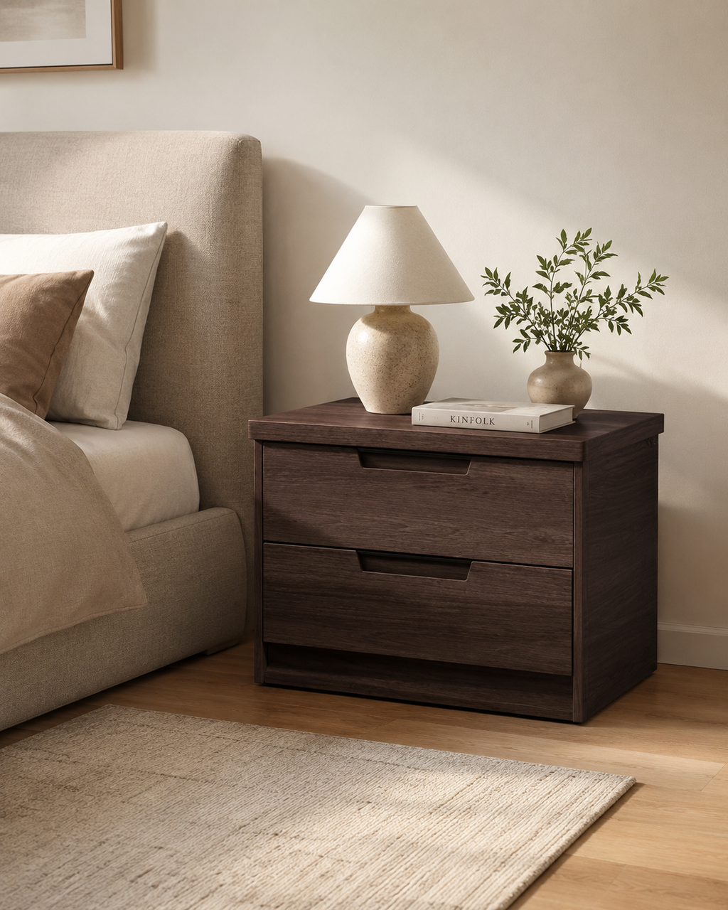 Attkins Wooden Side Table (45cm)