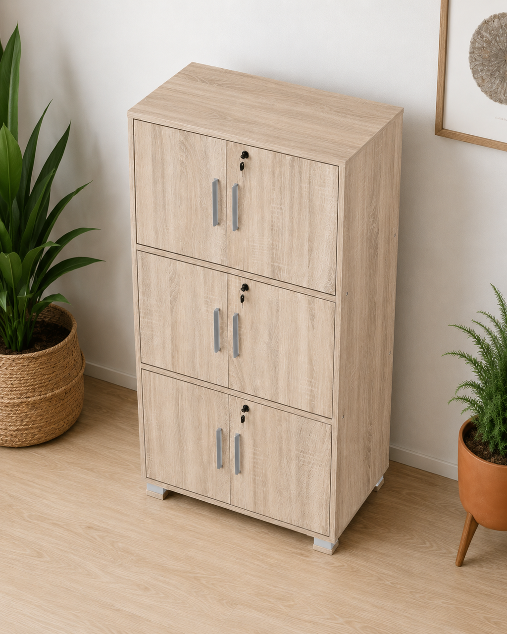 Elara Light Oak Storage Cabinet