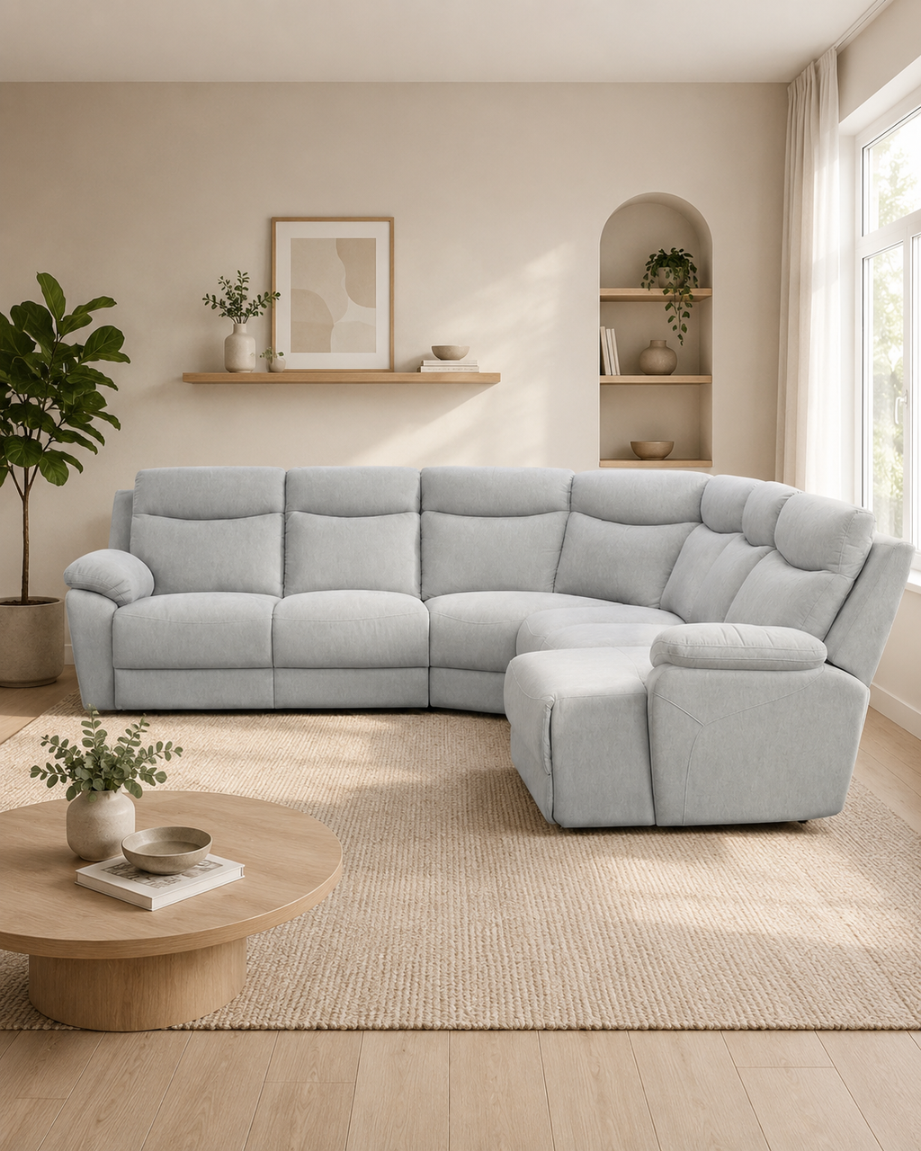 Elodie Fabric L-Shaped Corner Sofa