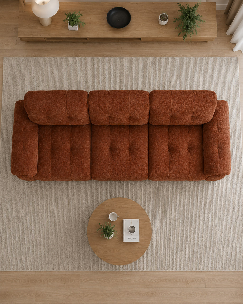 Vionna Fabric Adjustable Backrest Sofa