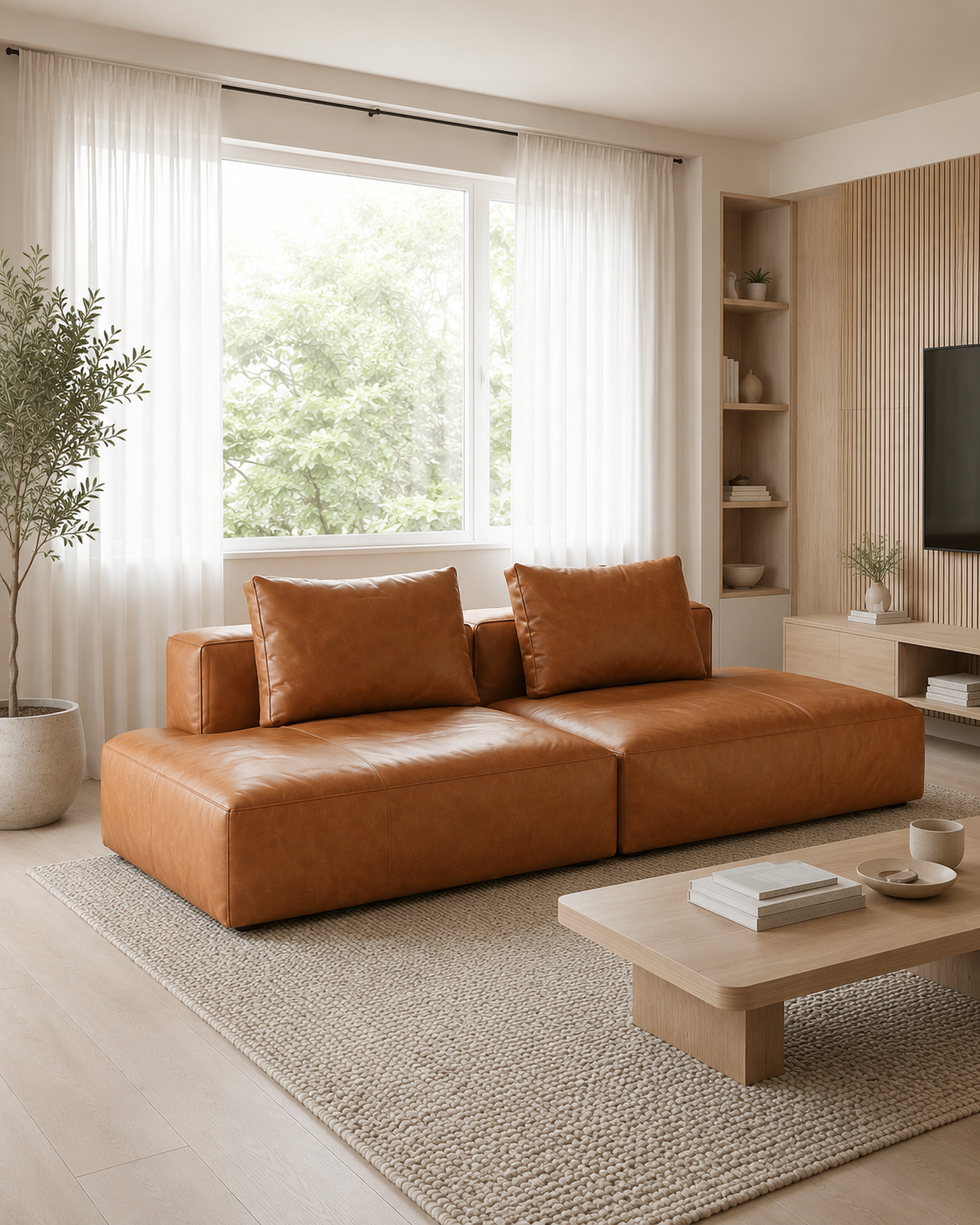 Pavia Leather Sofa