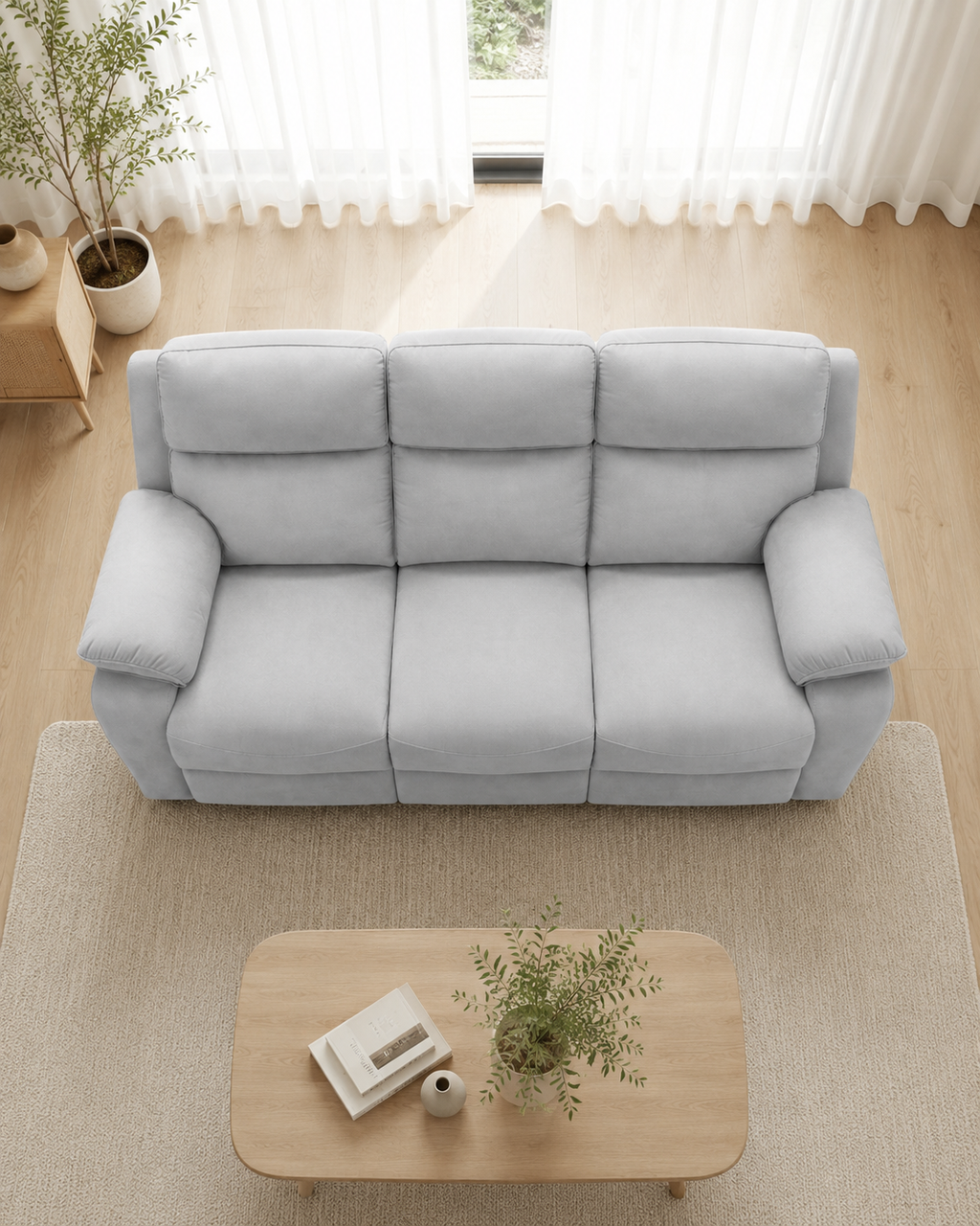 Kieran Fabric Recliner Sofa
