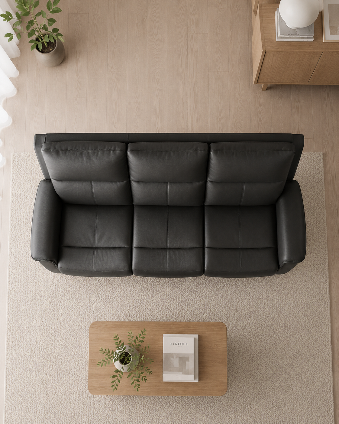 Sherborne Genuine Leather Recliner Sofa