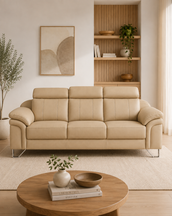 Vantor Faux Leather Sofa