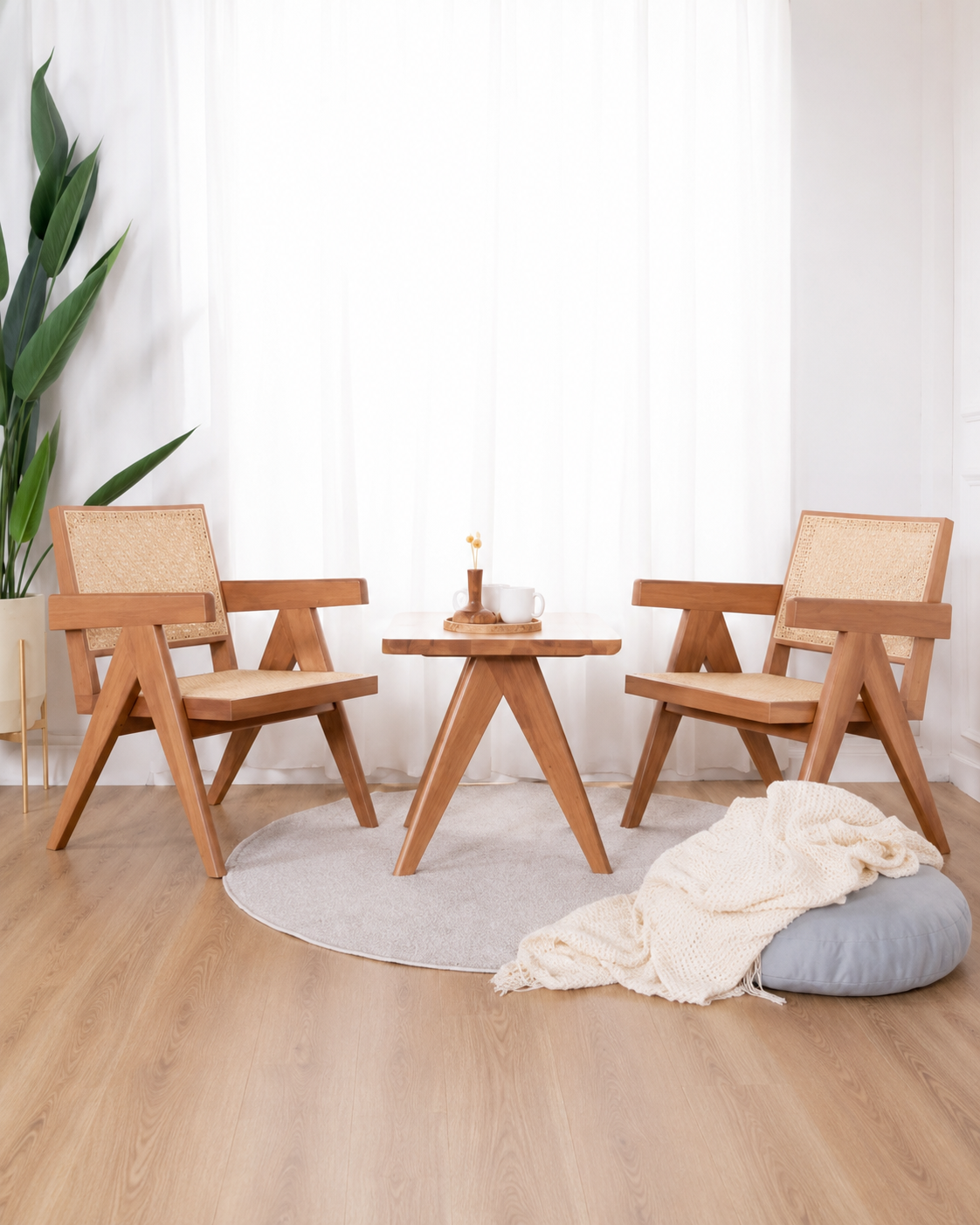 Arden Rattan Accent Chair