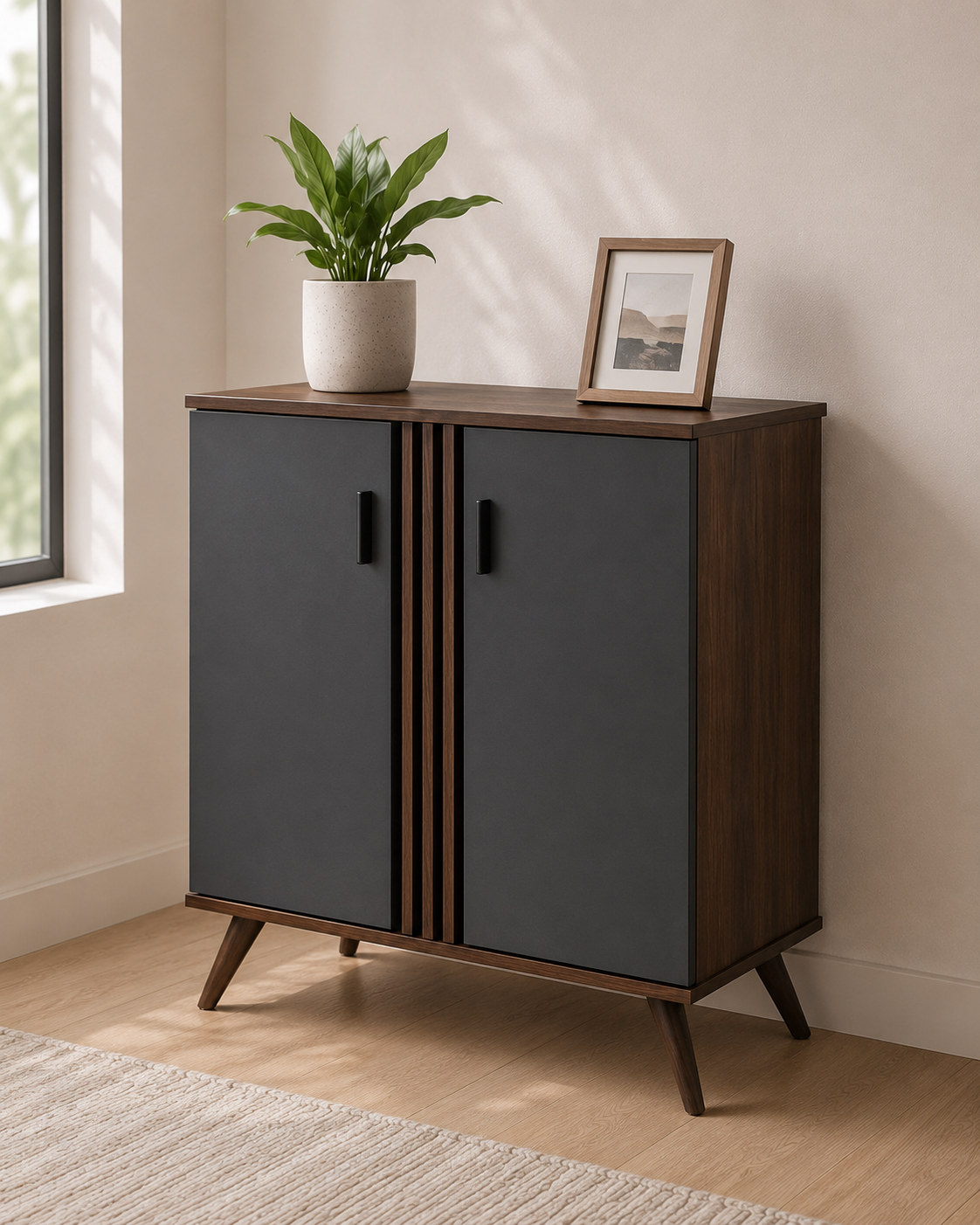 Kova 2 Door Shoe Cabinet (80cm)