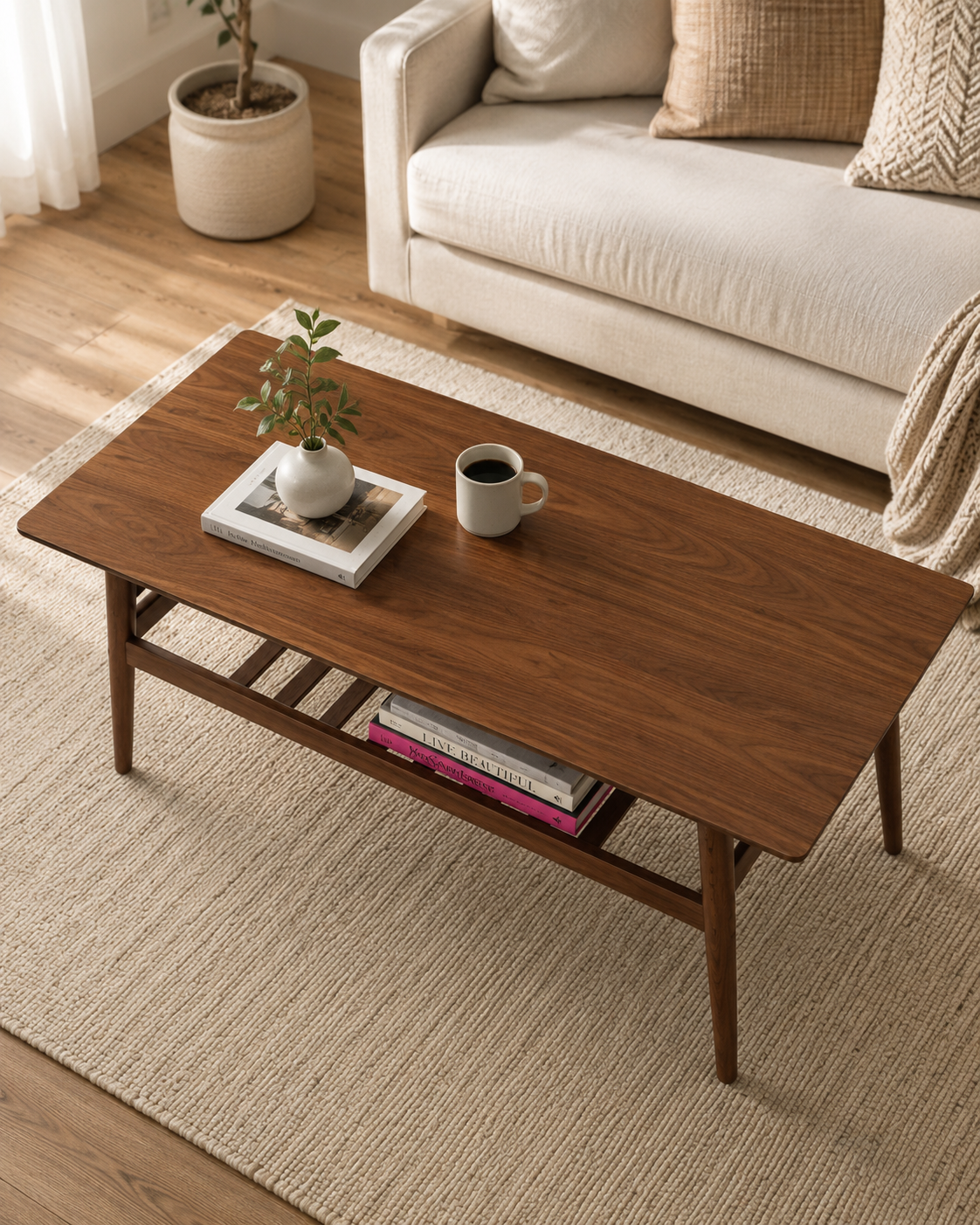 Keaton Wooden Coffee Table