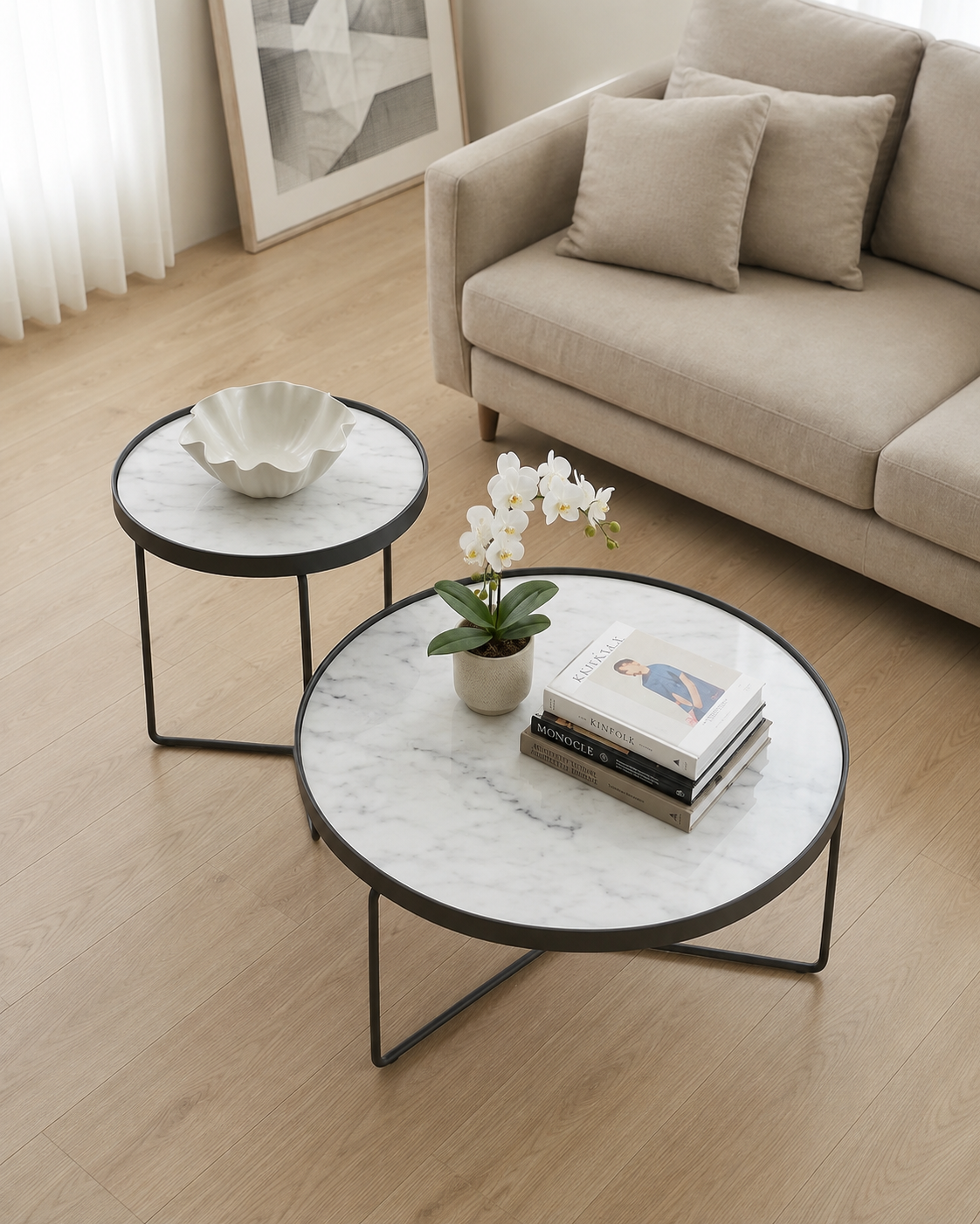Elara Sintered Stone Coffee Table