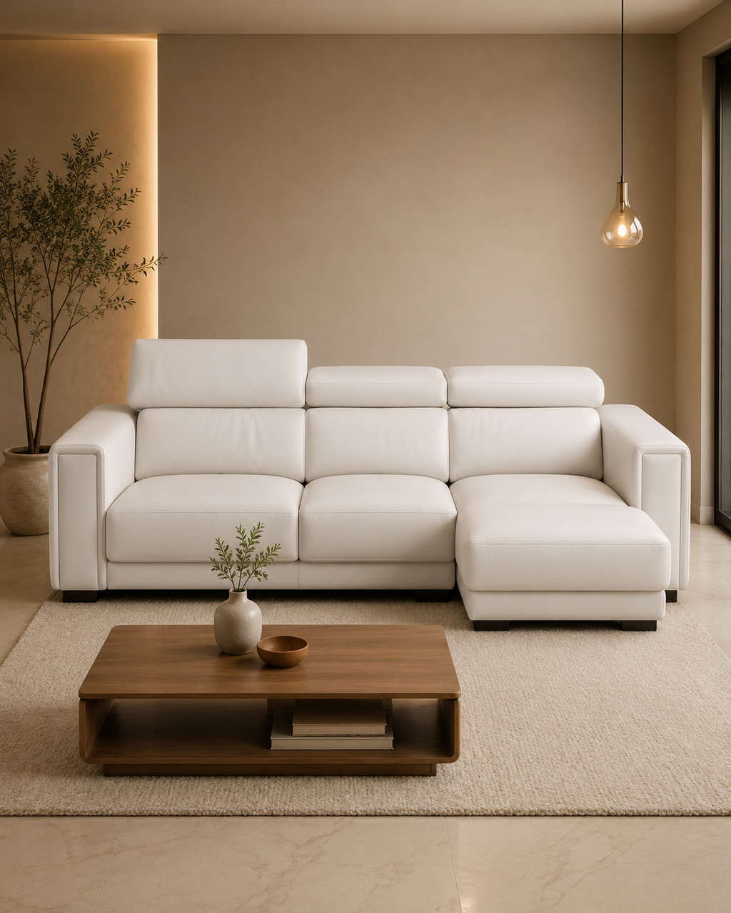 Hawthorne Genuine Leather Slider Sofa