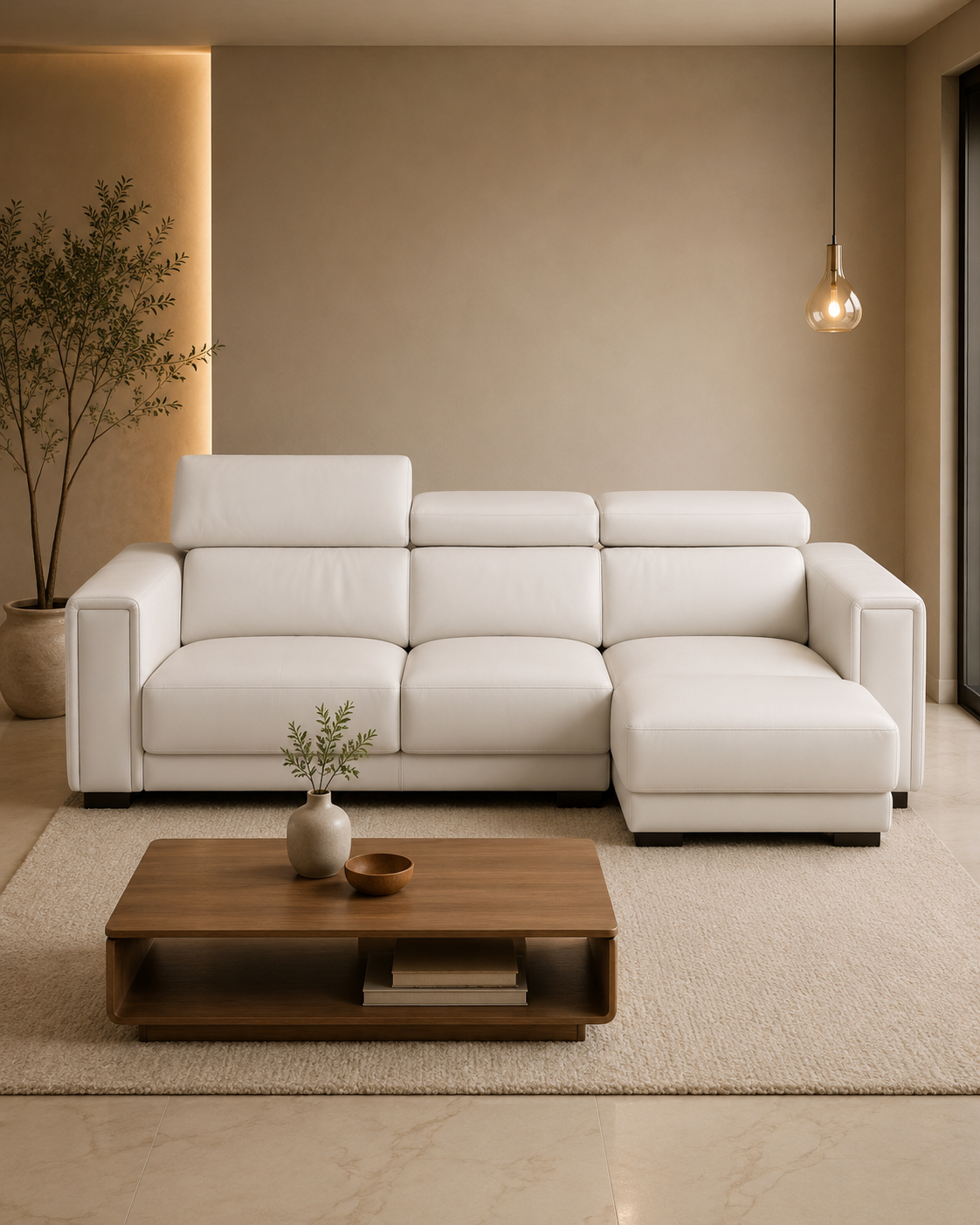 Hawthorne Genuine Leather Slider Sofa