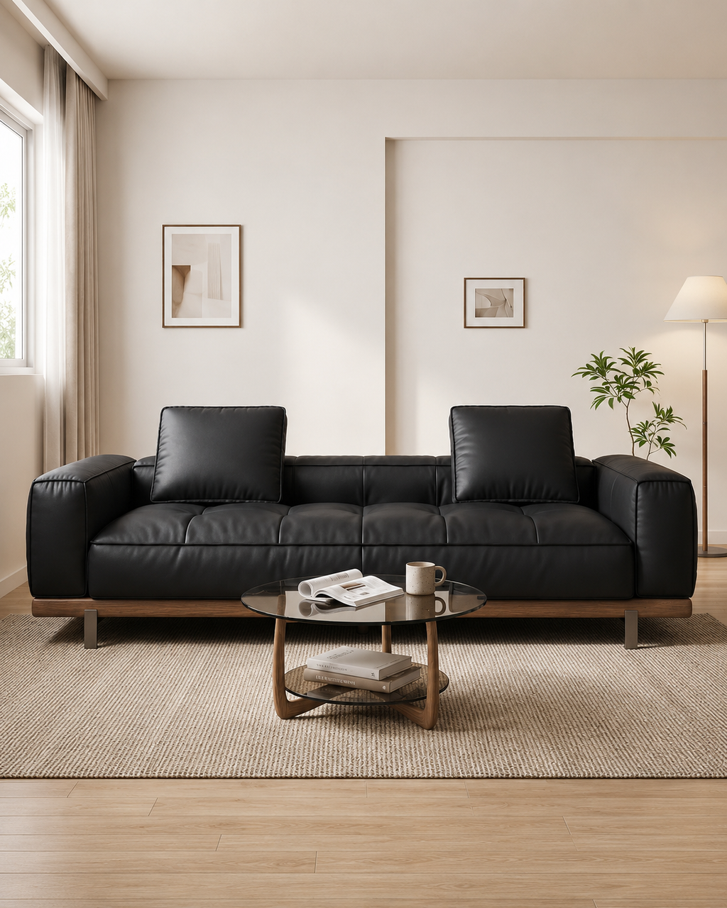 Renzo Leather Sofa