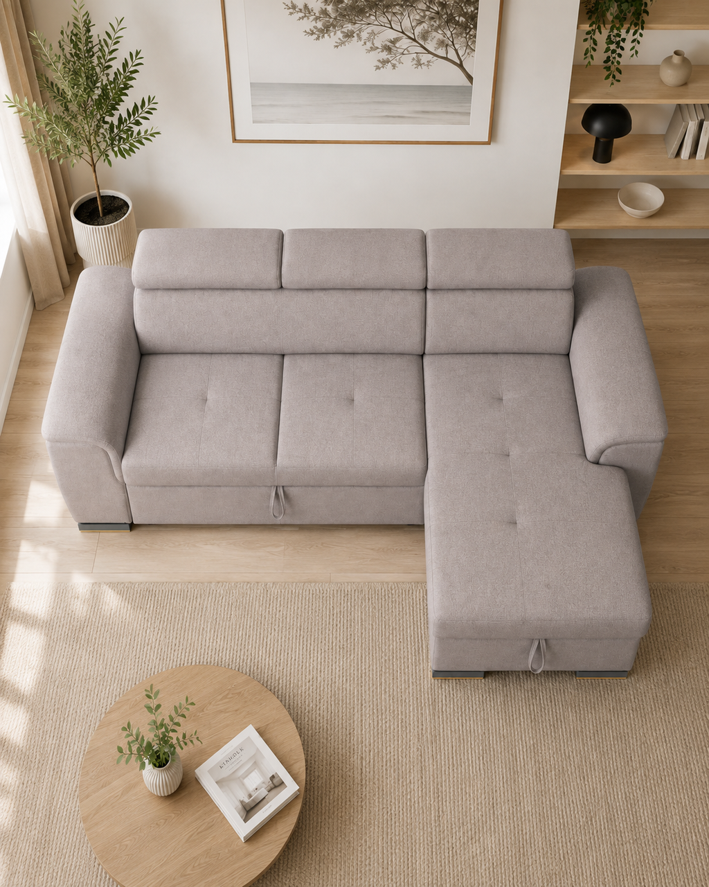 Kintara Fabric Storage Sofa Bed