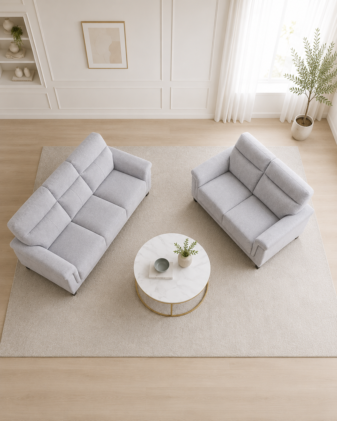 Mira Fabric Sofa Set