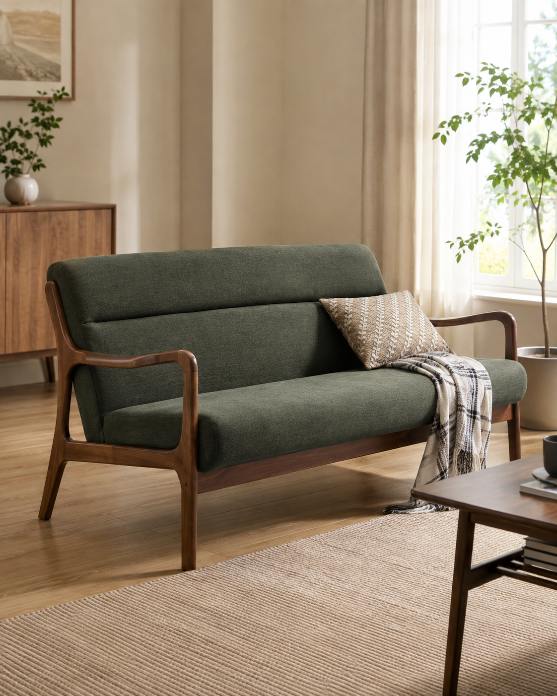 Merrick Wooden Sofa