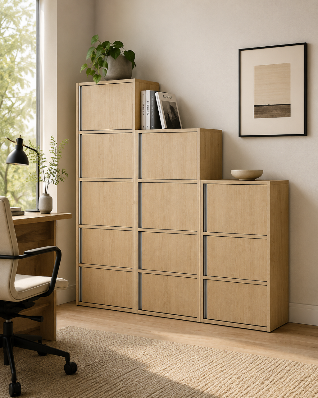 Aven Oak Storage Cabinet