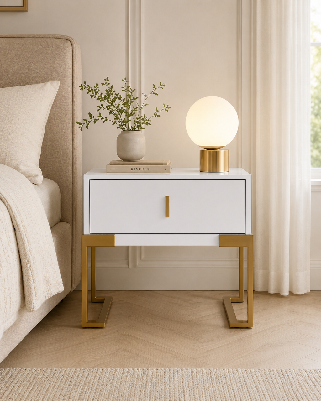 Celeste Soft-Touch Bedside Table
