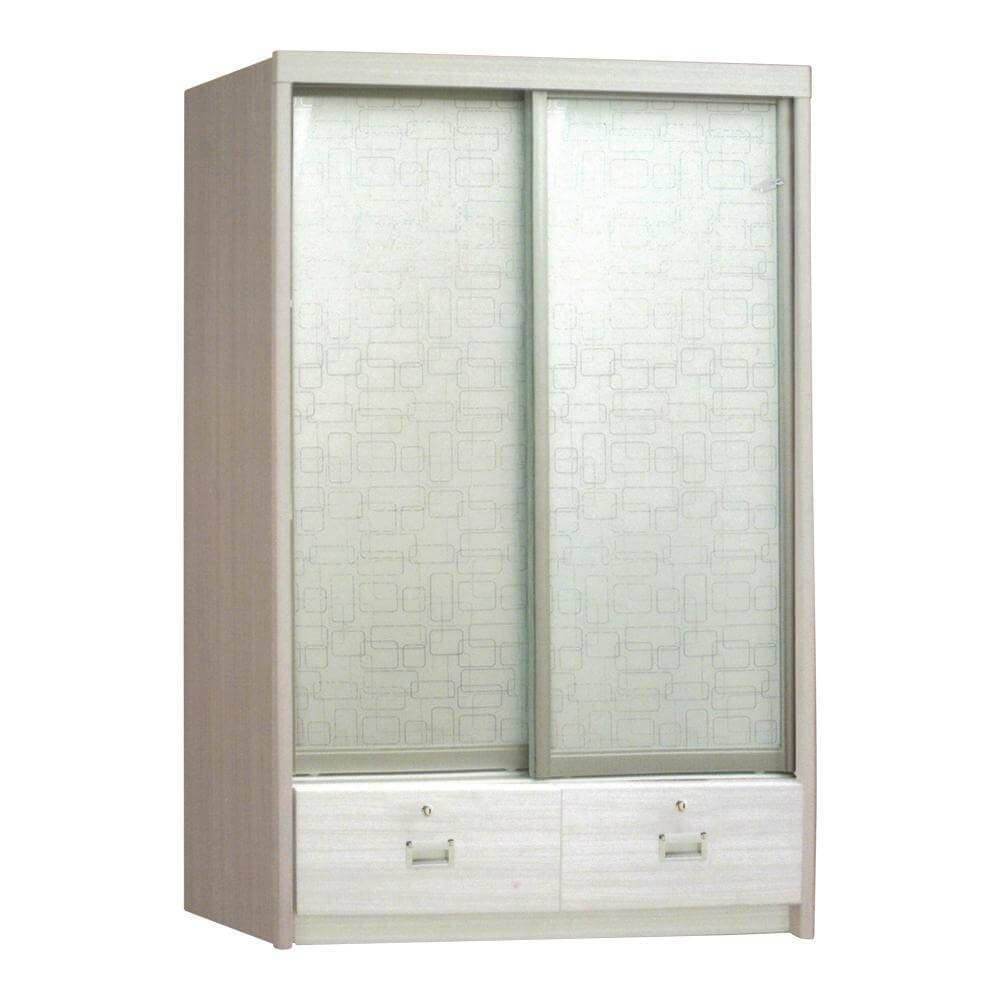 Megafurniture | Addy White Wash Sliding Wardrobe | Sliding Door Wardrobe