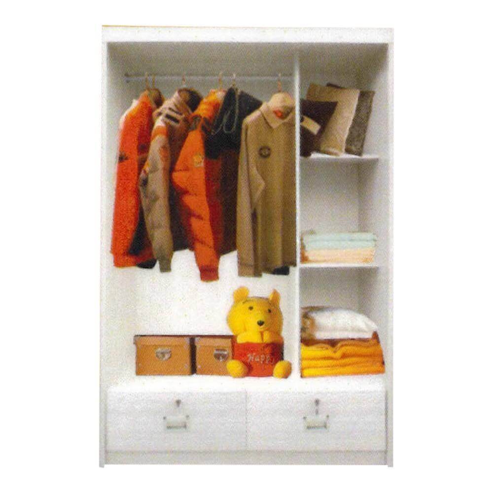 Megafurniture | Addy White Wash Sliding Wardrobe | Sliding Door Wardrobe