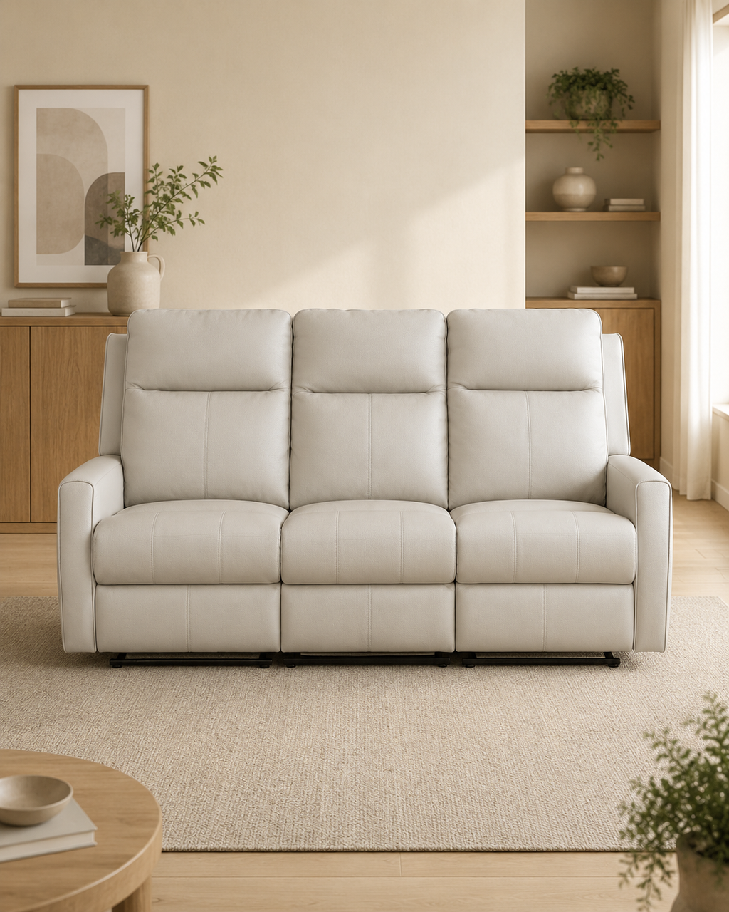 Mayfair Genuine Leather Recliner Sofa