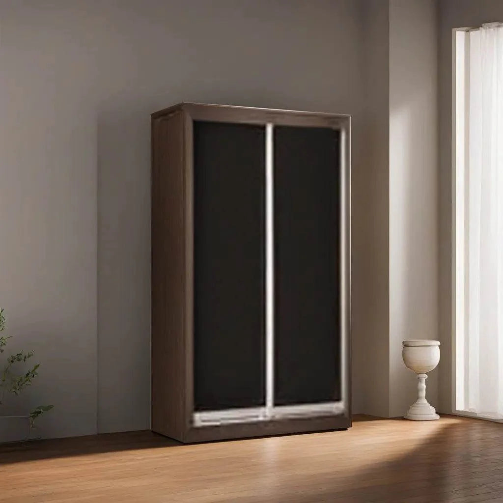 Megafurniture | Alan Walnut Sliding Door Wardrobe | Sliding Door Wardrobe