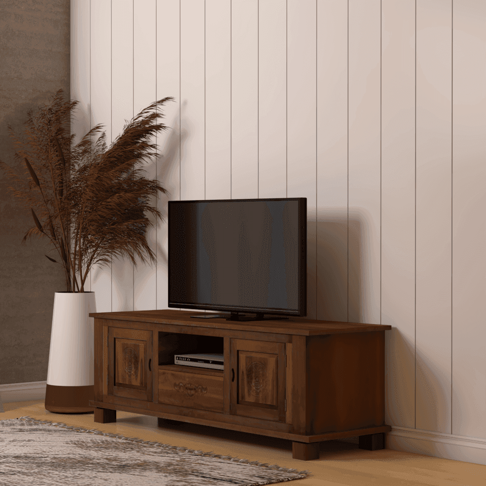 Megafurniture | Alfrida Teak Wood Tv Console | TV Console
