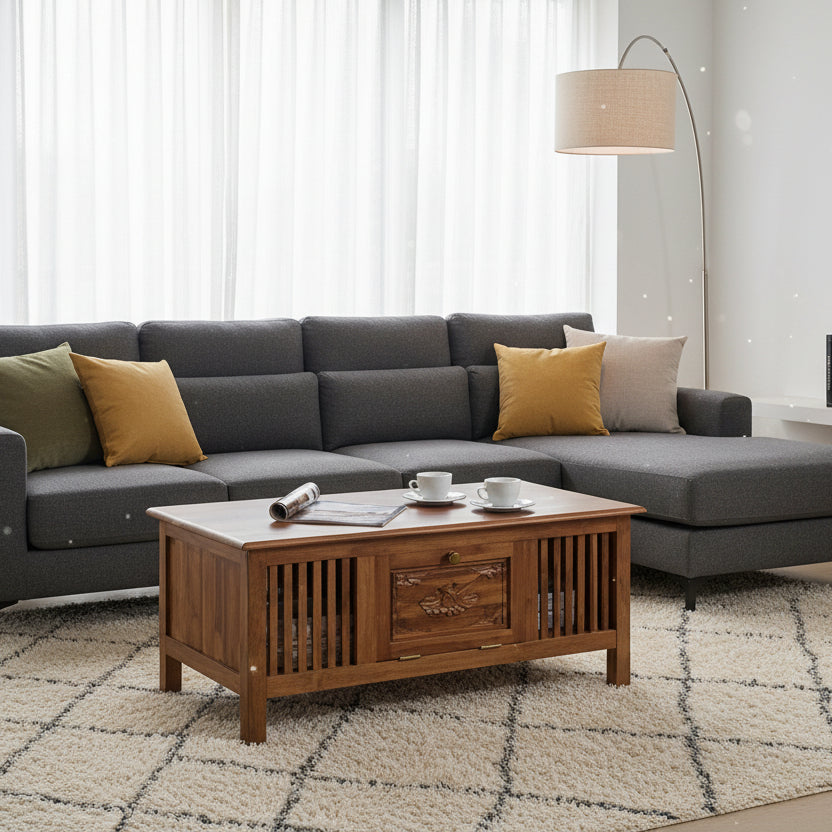 Megafurniture | Alston Teak Wood Coffee Table | Coffee Table