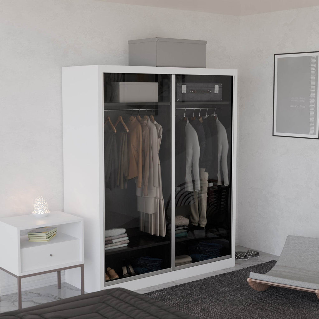Amity Modular Wardrobe A02 (Clear Transparent Glass)