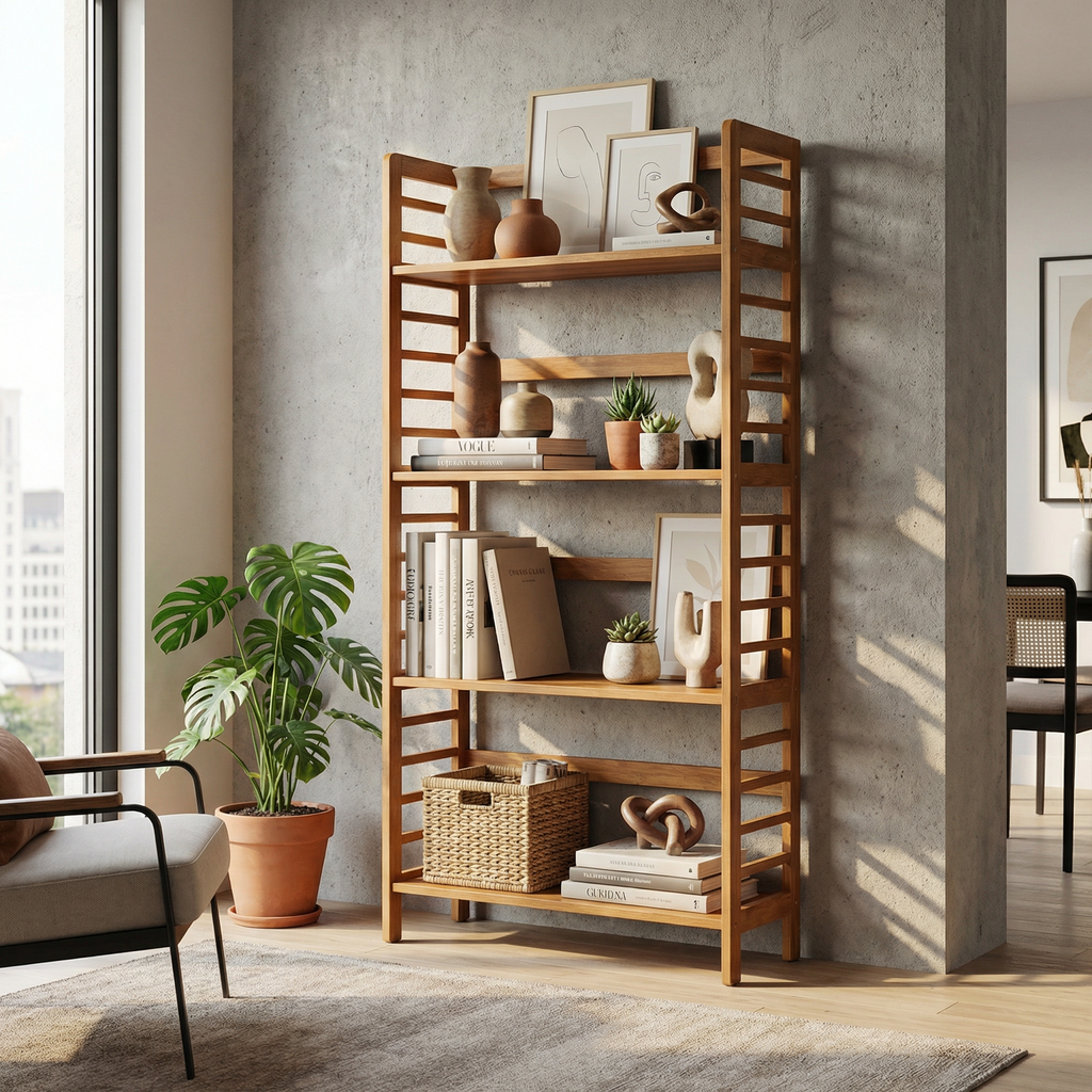 Arnatte Solid Wood Bookshelf