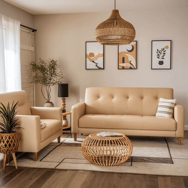 Ashford Faux Leather Sofa