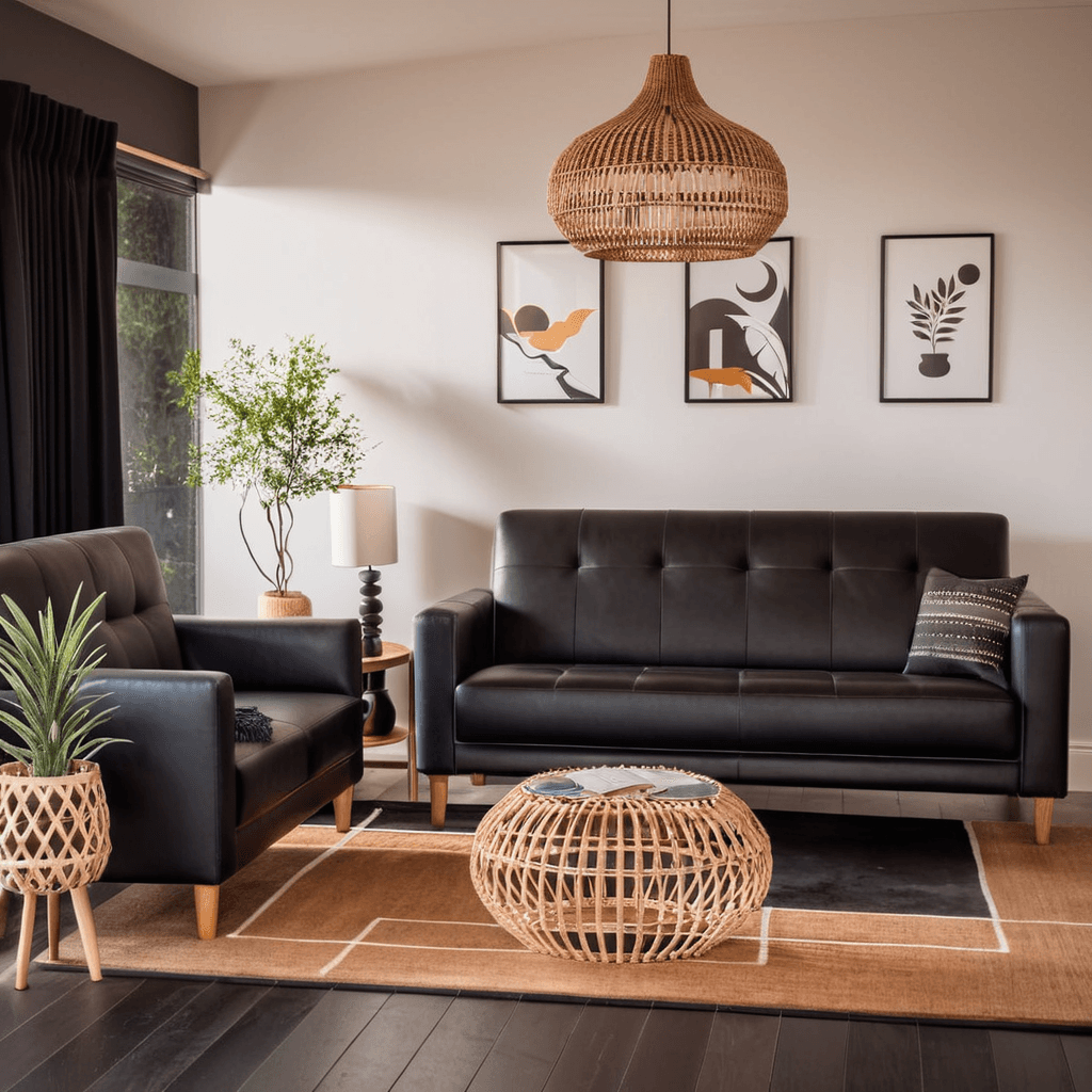 Ashford Faux Leather Sofa