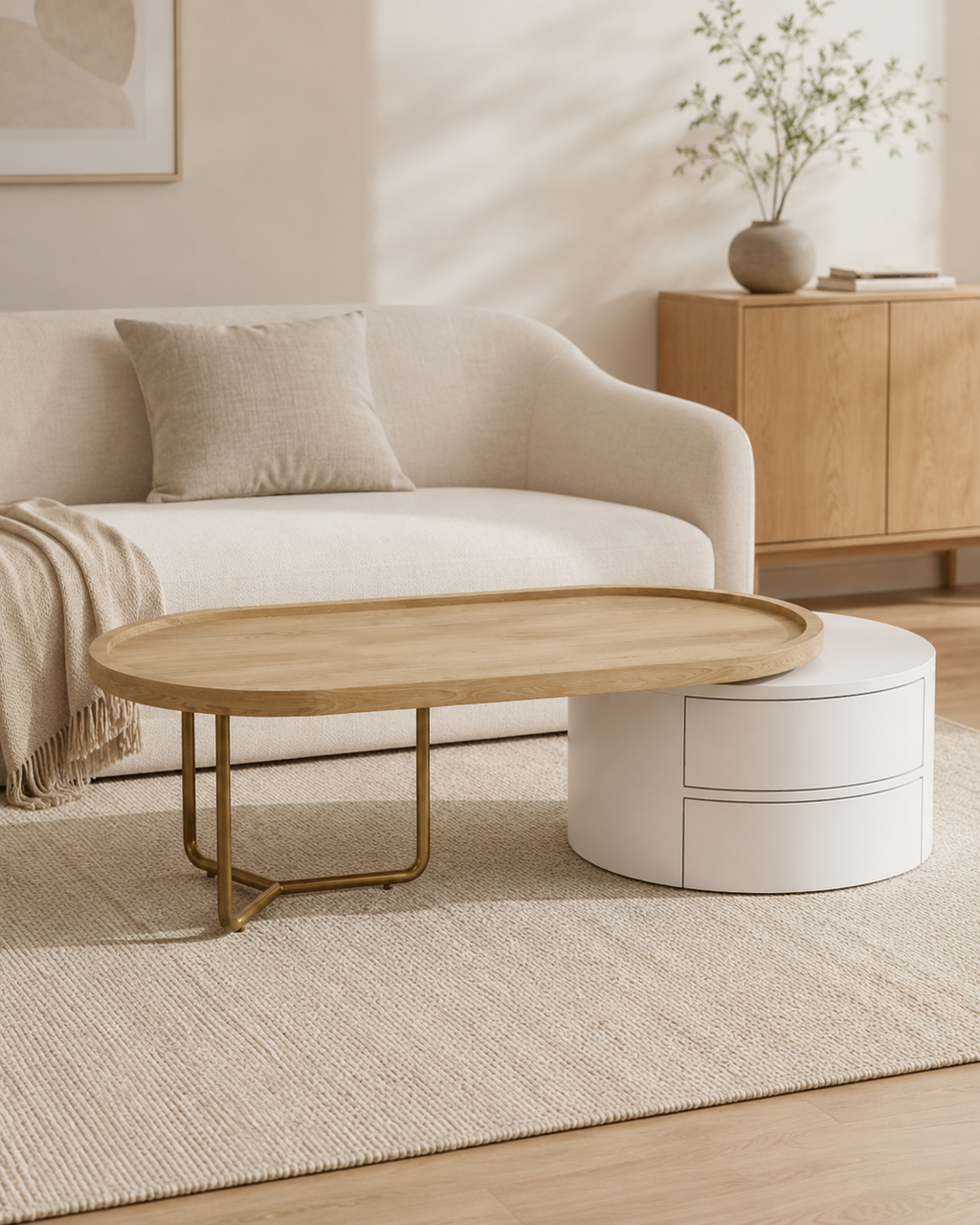 Amara Wooden Storage Coffee Table