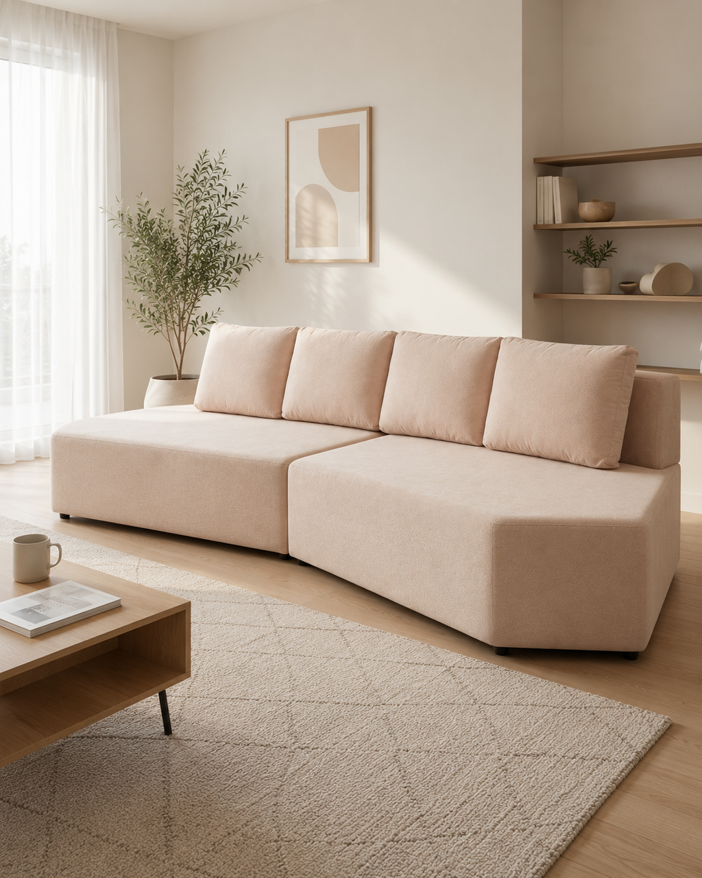 Faye Fabric Modular Sectional Sofa