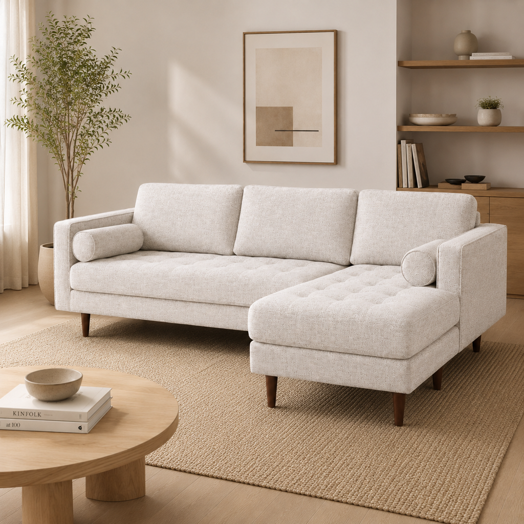 Ellington Fabric Chaise Sofa