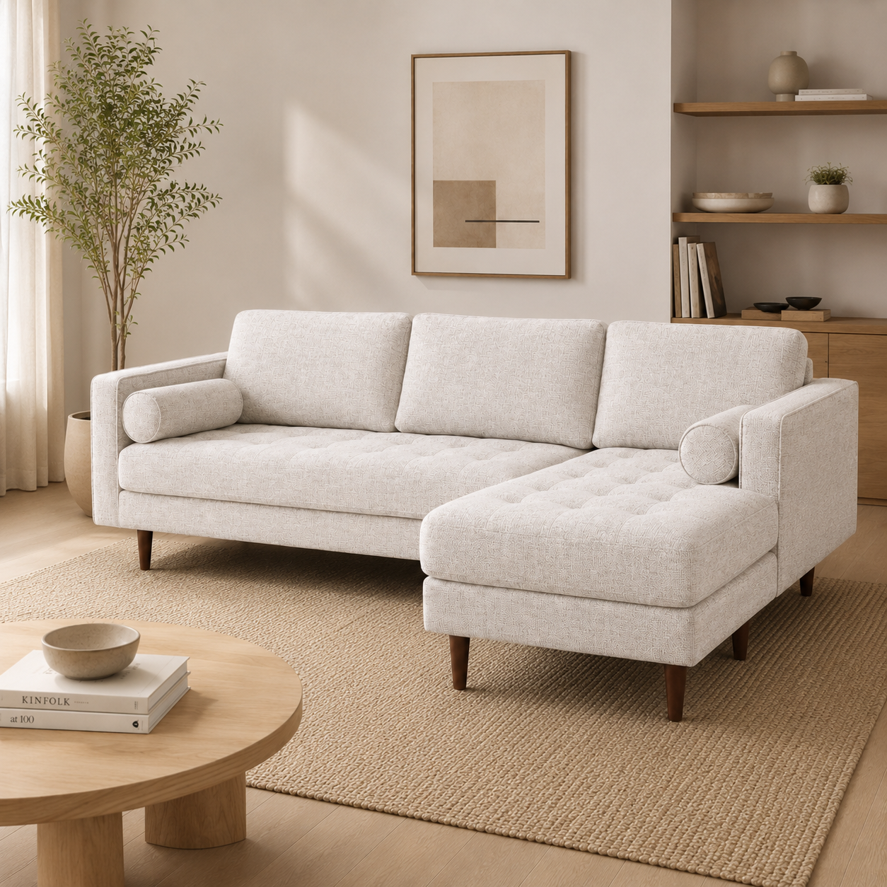 Ellington Fabric Chaise Sofa