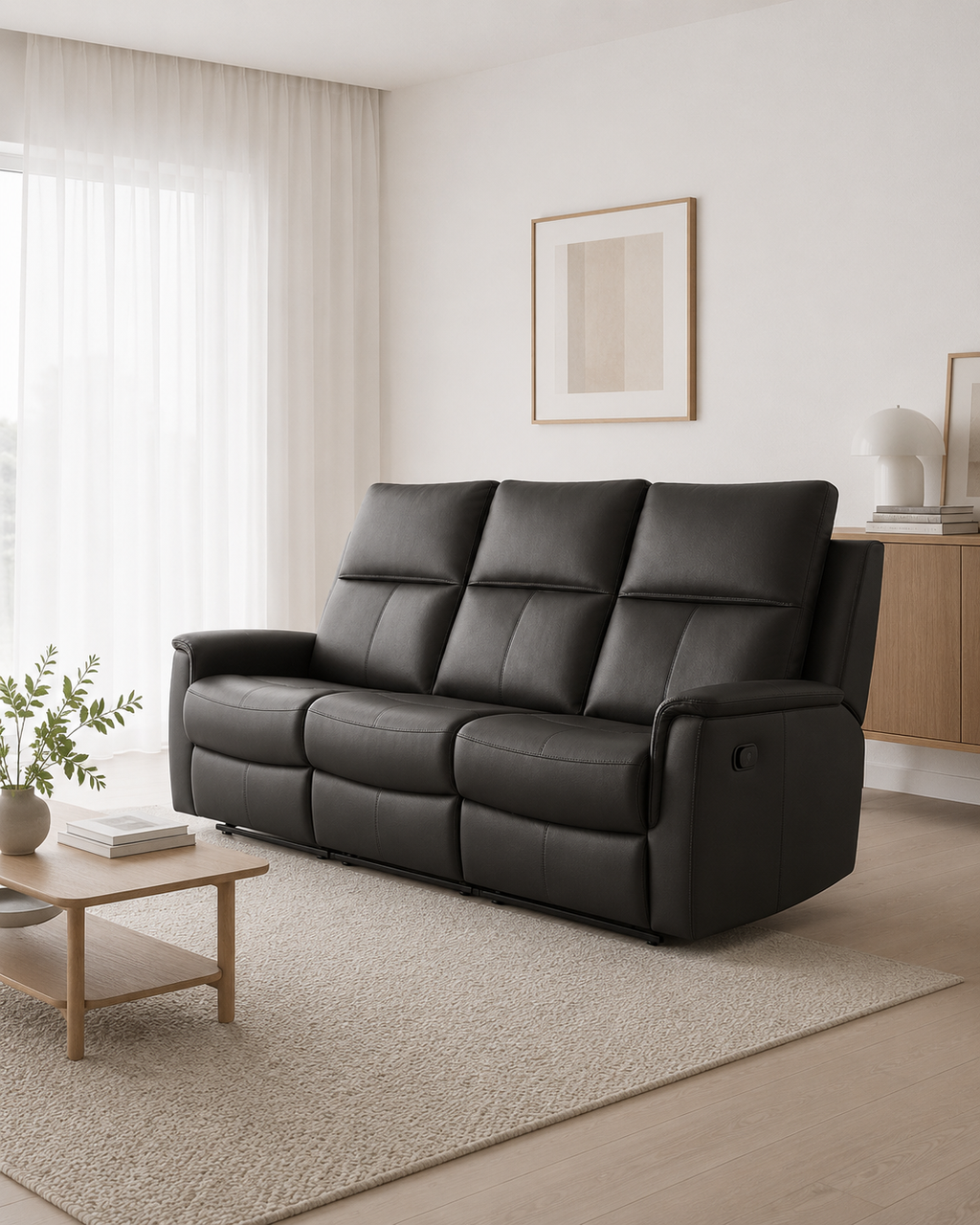 Sherborne Genuine Leather Recliner Sofa