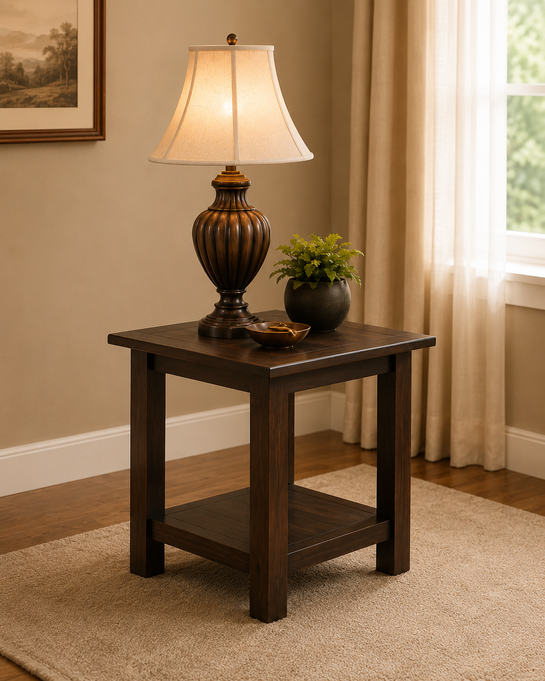 Harlan Wooden Side Table