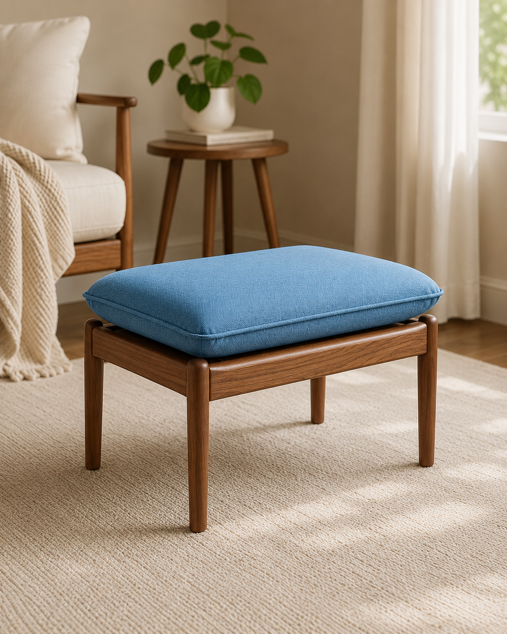 Luca Fabric Ottoman