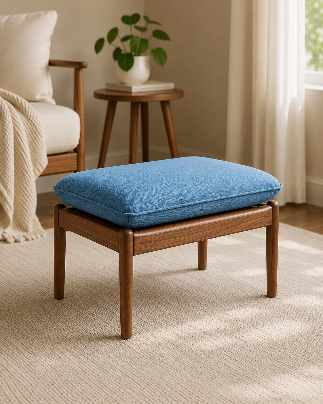 Luca Fabric Ottoman