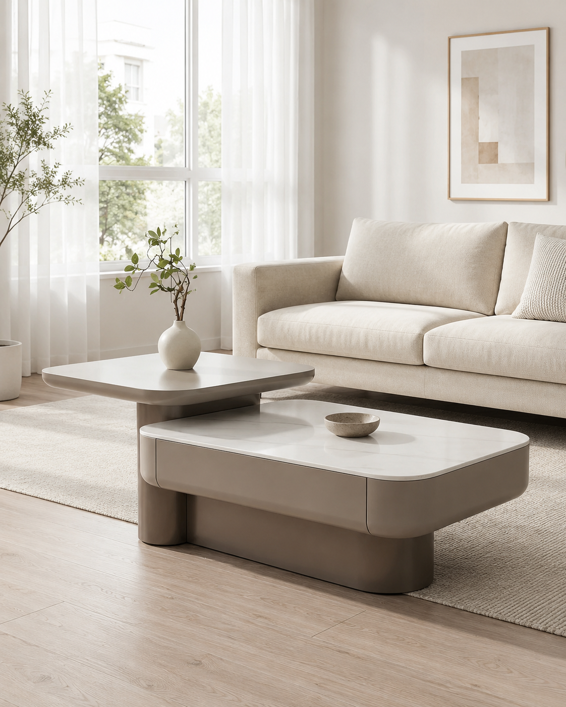 Elio Stone Coffee Table