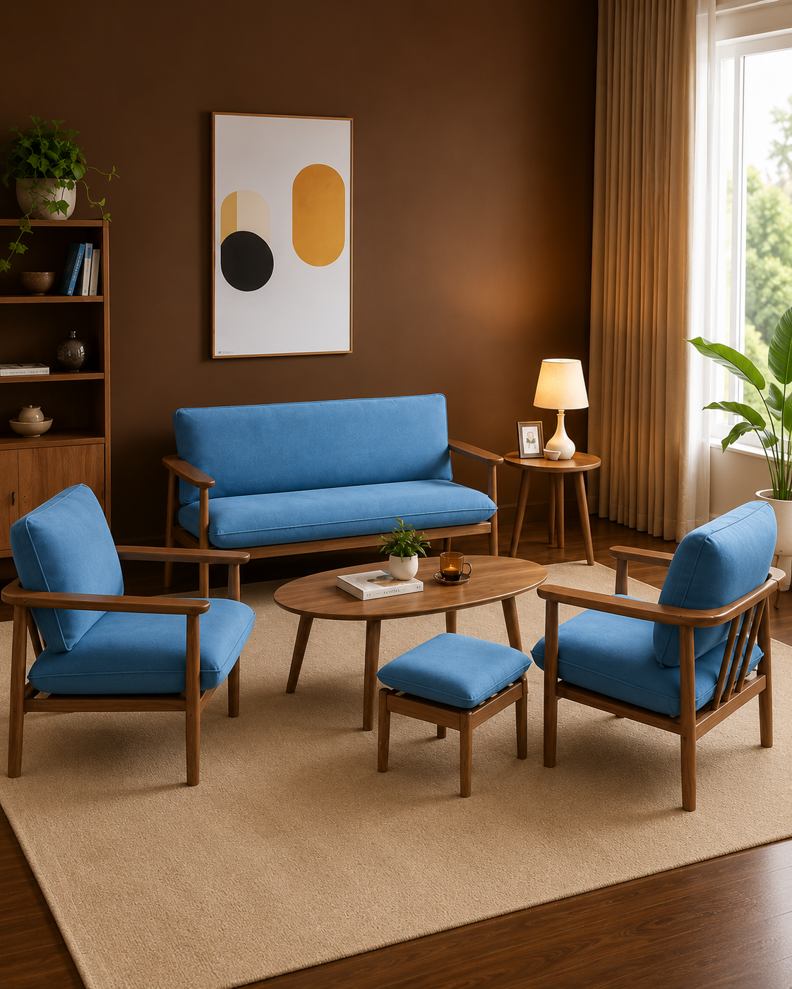 Keldan Wooden Sofa