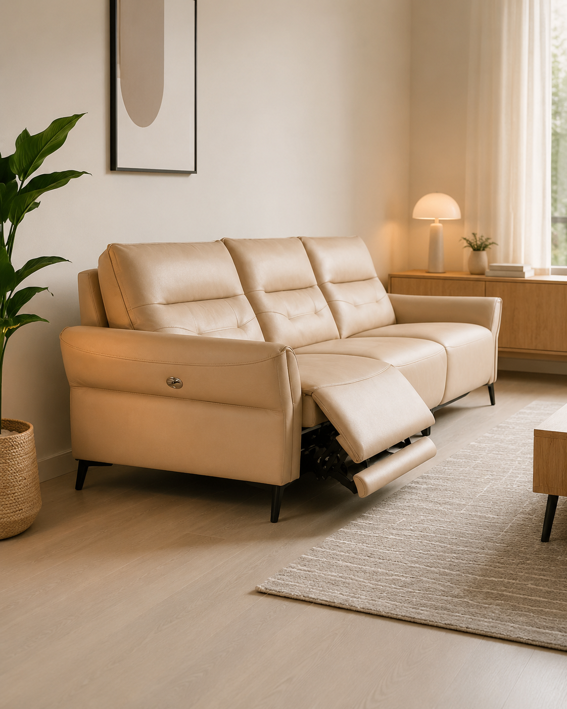 Radcliffe Leather Recliner Sofa