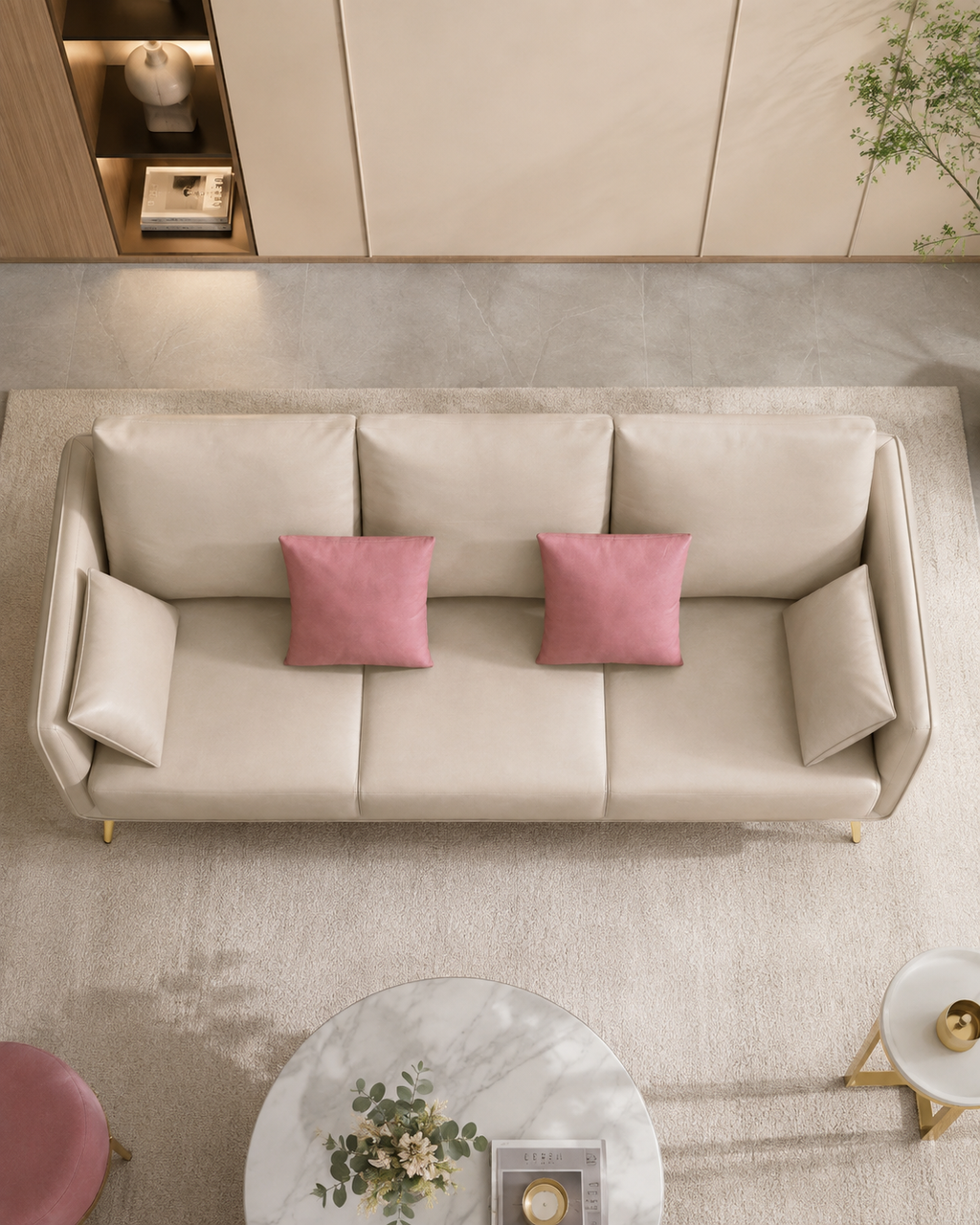Chiswick Faux Leather Sofa